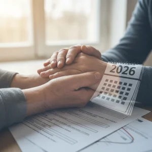 Bereavement Support Payment 2026: Your Guide to Initial & Monthly Payments Hands holding, symbolizing support and financial guidance for Bereavement Support Payment 2026.