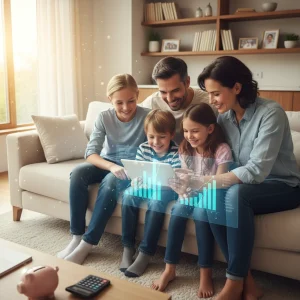Child Benefit Changes 2026: Impact on Families with Multiple Children Family reviewing child benefit changes 2026 on tablet